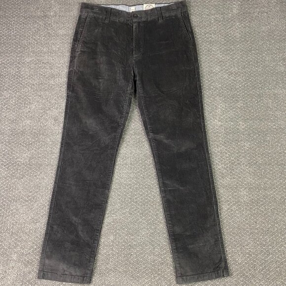 Fat Face Corduroy Pants Chinos Men's 32 R Measures 34 x 30 Slate Gray Cotton - Picture 1 of 11